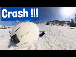 CRASH !!!  We CRASH on the ski slopes as Our Campervan Ski Trip Adventure continues !!!