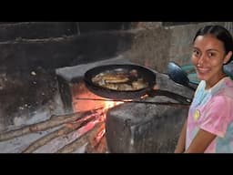 Veronica cocinando las ricas tilapias😱!!!