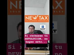 Si rechazaron tu DEVOLUCION no hagas esto #shorts #declaracionanual