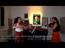 Bartok: 44 Duos for Violin,  22. "Mosquito Dance" - Katha Zinn, violins