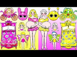 PINKI vs SIMON Pregnant New Castle - Barbie Mother & Daughter Handmade - DIY Arts & Paper Crafts