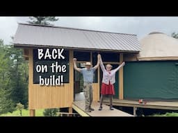 He built our dream porch with a BRIDGE (Vermont DIY off-grid)