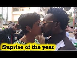 BOLOBESPOKE CRIES UNCOMFORTABLE ON CAMERA AFTER HIS WIFE MUENI SURPRISED HIM WITH A  BRAND NEW CAR