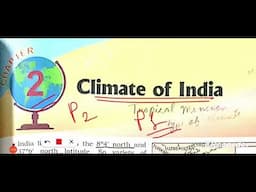 ICSE Class 10 geography chapter 2 climate of India