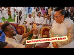 WOW! Kwaku Manu Rains Cash on Spiritual Mother Maa Vida!