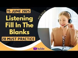 PTE Listening Fill in the Blanks - MAY 2025 - MUST PRACTICE
