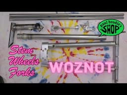 Working on the WOZNOT - stem wheels fork // paul brodie's shop