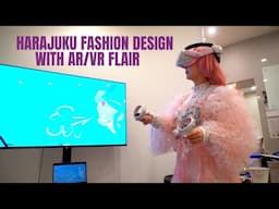 Harajuku fashion design with AR and VR flair
