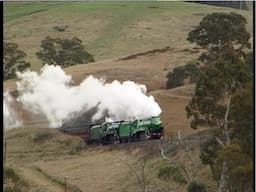 Australian steam locomotives 3801 & 3830 - Charbon tour - June 2000