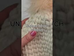 Crochet chunky beanie hat#uniquestitchdesigns#fyp#crochettutorials
