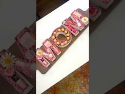 3D LETTER GIFT BOXES 😍 #gift #giftideas #craft #diy #diyideas #cricut #cricutmade #papercraft