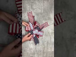 USA Patriotic Swag Wreath - Shorts - Wreath DIY - #wreath @DavesWreaths