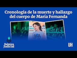 Cronología de la muerte y hallazgo del cuerpo de María Fernanda
