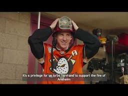 Ducks Players Visit Local Firefighters to Say Thanks