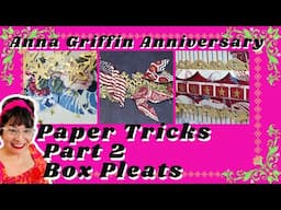 Paper Tricks Part2 Box Pleats Planes DEMO Anna Griffin Anniversary Embossing Folder Scrapbook Layout