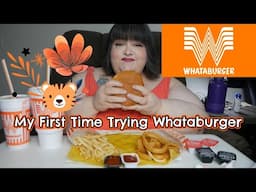 My First Time Trying Whataburger Mukbang