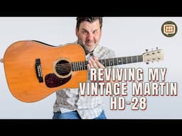 Reviving My 1981 Martin HD-28 with New Frets, Waverly Tuners, K&K Pickup & More! - Ask Zac 236