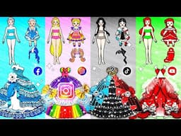 Facebook vs Instagram vs TikTok vs YouTube – Who Has the Prettiest Dress? 👗✨ – Handmade Dolls