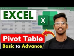 Excel Tutorial : pivot table for beginners | pivot table in excel in hindi