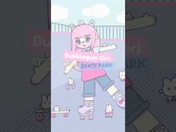 Look at this drawing 🛼 #digitalart #drawing #illustration #procreateart #kawaiigirl #kawaiiart