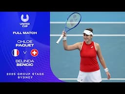 Chloe Paquet v Belinda Bencic Full Match | United Cup 2025 Group D