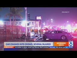 Witness: Driver of car that plowed into crowd outside SoFi Stadium was trying to 'get people's atten