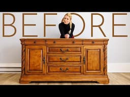 Orange to GLAM Furniture Makeover!