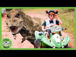 Escape from the Dino Paddock! | T-Rex Ranch Adventures | Kids Songs | Moonbug Kids