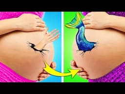 HOW TO BECOME A MERMAID!🧜‍♀️ Little Mermaid Life Hacks, Mermaid Family Parenting Tips
