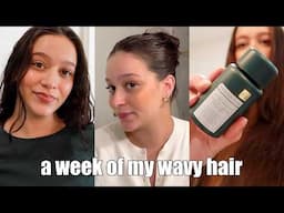 a week in the life of my wavy hair! 2025