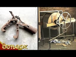 What Is This MYSTERIOUS Old Tool With Chains Found In A Barn And This Machine In My School Attic?