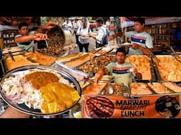 Local People Best Marwari Special Lunch Thali Place in Kolkata Street Food India