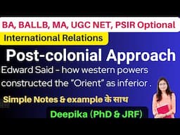 Postcolonial Approach in International Relations