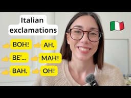 8 Italian exclamations you need to know for daily conversation (Sub)
