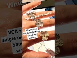 VCA FRIVOLE 1 FLOWER RING SHOPPING w price | #vancleefandarpels frivole ring with 1 flower