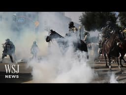 L.A. Police Push Back Protesters With Tear Gas and Flash Bangs | WSJ News