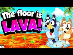 Bluey Floor Is Lava 🌋🌋 | Summer Brain Breaks | The Floor is Lava 🌋 | Danny Go! [20 MINS]