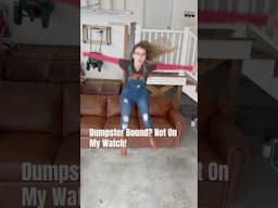 Dumpster Bound? Not On My Watch! #furniture #couch #shorts #furnituredesign #diy #cleaning