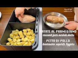 PATATE AL PARMIGIANO E PETTO DI POLLO IN FRIGGITRICE AD ARIA | Cosori Dual Blaze TwinFray 10L 🍗🥔