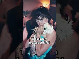 I got cast in a show…and so did my prom dresses 🤣 #stillfits #prom #vintagestyle #y2kstyle