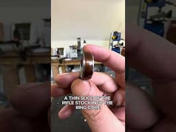 Making a bent wood ring with a piece of history