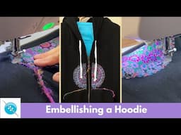 Embellishing a Hooded Sweatshirts for Flea Market Shop