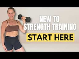10 MIN Beginner Full Body Dumbbell Strength Workout | No Repeat