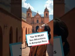 Top 10 MUST SEE attractions in Arequipa Peru #shorts #arequipa #peru
