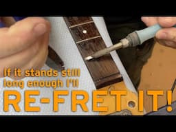 Strat style neck re-fret