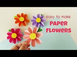 Easy to Make Paper Flowers | Papercraft Flowers | 5 Minutes Craft | DIY Paper Flowers | Easy Gift
