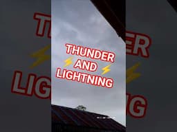 ⚡ Thunder and lightning 🌩️