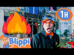Blippi the Firefighter to the Rescue! | Blippi | Kids Songs | Moonbug Kids