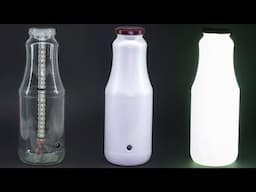 DIY Lantern from a Glass Bottle and LED Strips