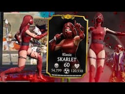 MK Mobile KLASSIC SKARLET Gameplay! Strongest Team EVER?